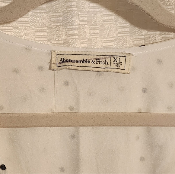 White Polka Dot Mini Dress Button Up Light And Airy Lanacore - Picture 7 of 9